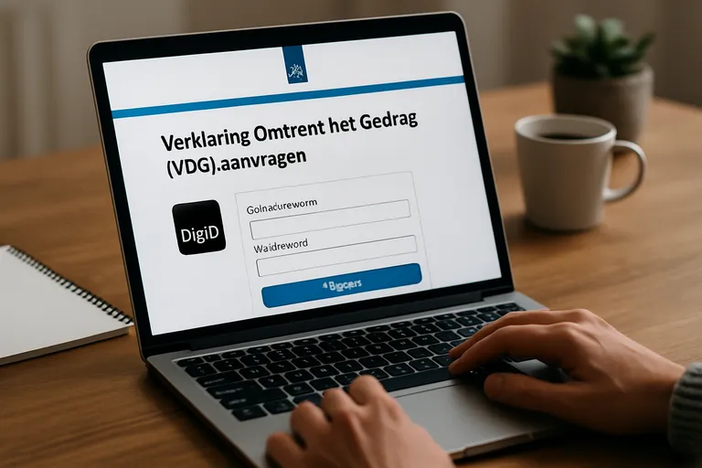 Stappenplan voor het aanvragen van een VOG met DigiD